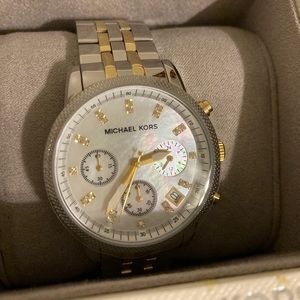 Michael Kors NWT Gold/Silver Watch
